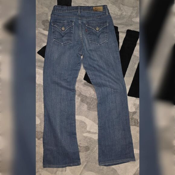 LEVI'S Y2K Dark Wash Demi Curve Boot Cut Jeans | Size 4/27 - Picture 2 of 3